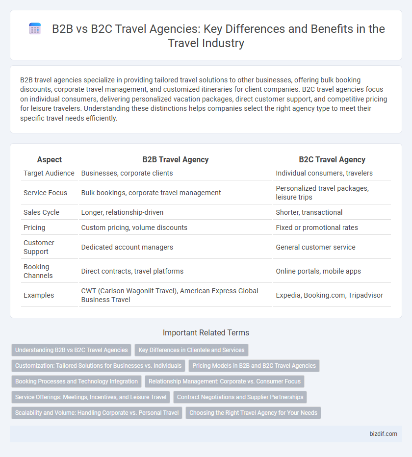 B2B vs B2C Travel Agencies: Key Differences and Benefits in the Travel Industry