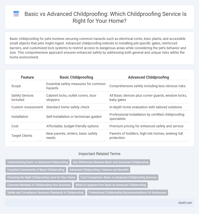 Basic vs Advanced Childproofing: Which Childproofing Service Is Right for Your Home?