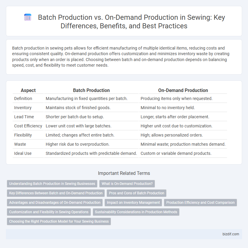 Batch Production vs. On-Demand Production in Sewing: Key Differences, Benefits, and Best Practices