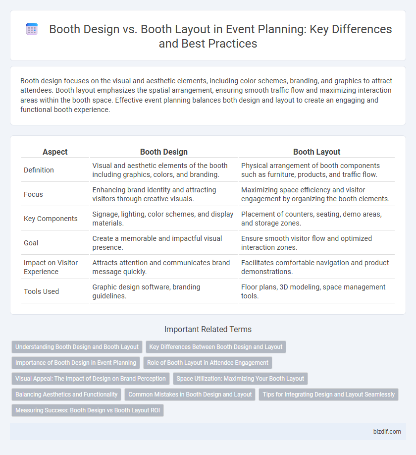 Booth Design vs. Booth Layout in Event Planning: Key Differences and Best Practices