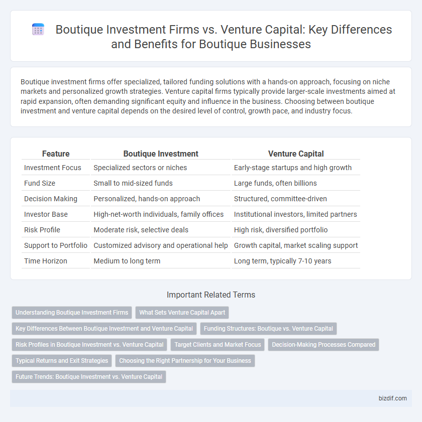 Boutique Investment Firms vs. Venture Capital: Key Differences and Benefits for Boutique Businesses