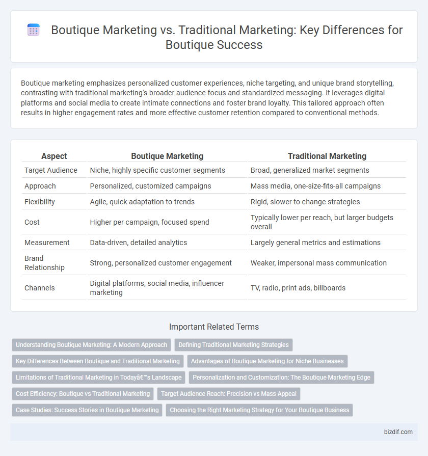 Boutique Marketing vs. Traditional Marketing: Key Differences for Boutique Success