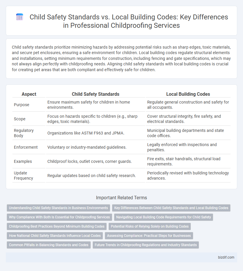 Child Safety Standards vs. Local Building Codes: Key Differences in Professional Childproofing Services