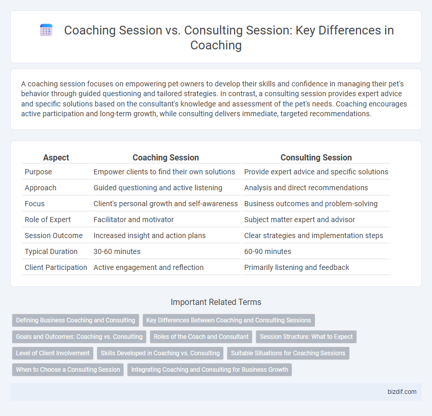Coaching Session vs. Consulting Session: Key Differences in Coaching