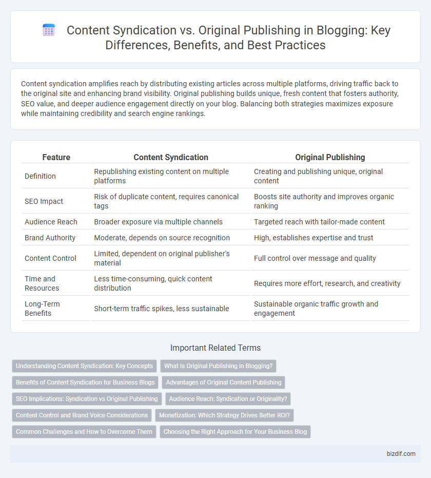 Content Syndication vs. Original Publishing in Blogging: Key Differences, Benefits, and Best Practices