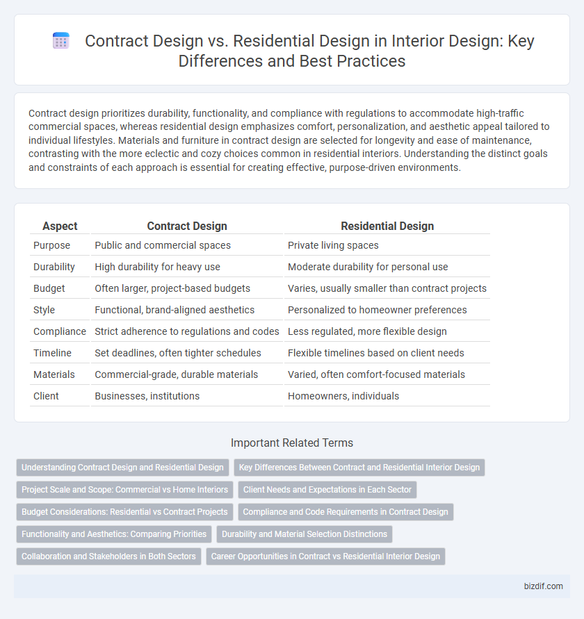 Contract Design vs. Residential Design in Interior Design: Key Differences and Best Practices