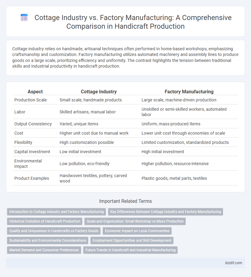 Cottage Industry vs. Factory Manufacturing: A Comprehensive Comparison in Handicraft Production
