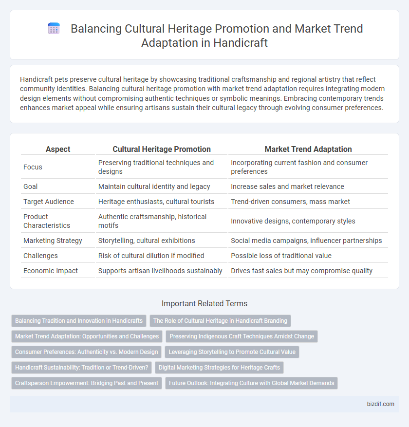 Balancing Cultural Heritage Promotion and Market Trend Adaptation in Handicraft