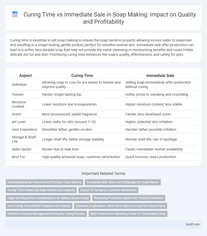 Curing Time vs Immediate Sale in Soap Making: Impact on Quality and Profitability