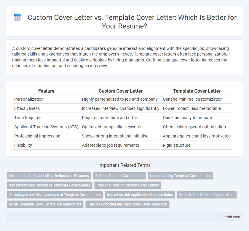 Custom Cover Letter vs. Template Cover Letter: Which Is Better for Your Resume?