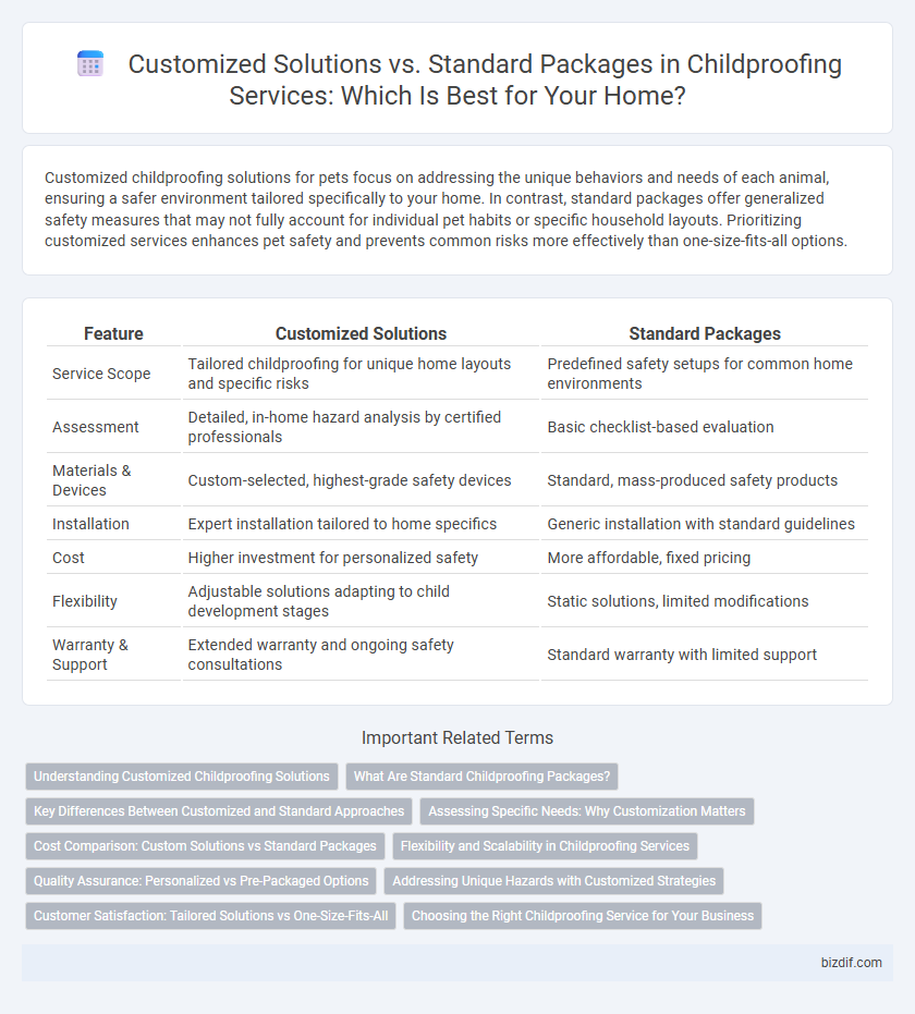 Customized Solutions vs. Standard Packages in Childproofing Services: Which Is Best for Your Home?