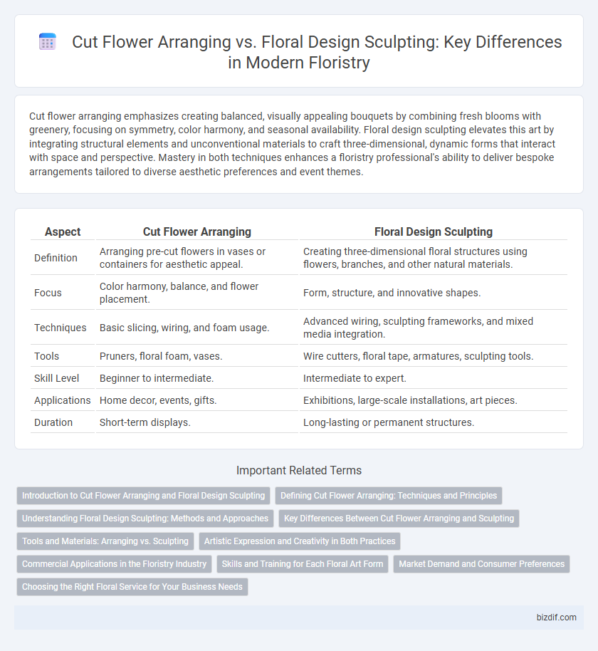 Cut Flower Arranging vs. Floral Design Sculpting: Key Differences in Modern Floristry