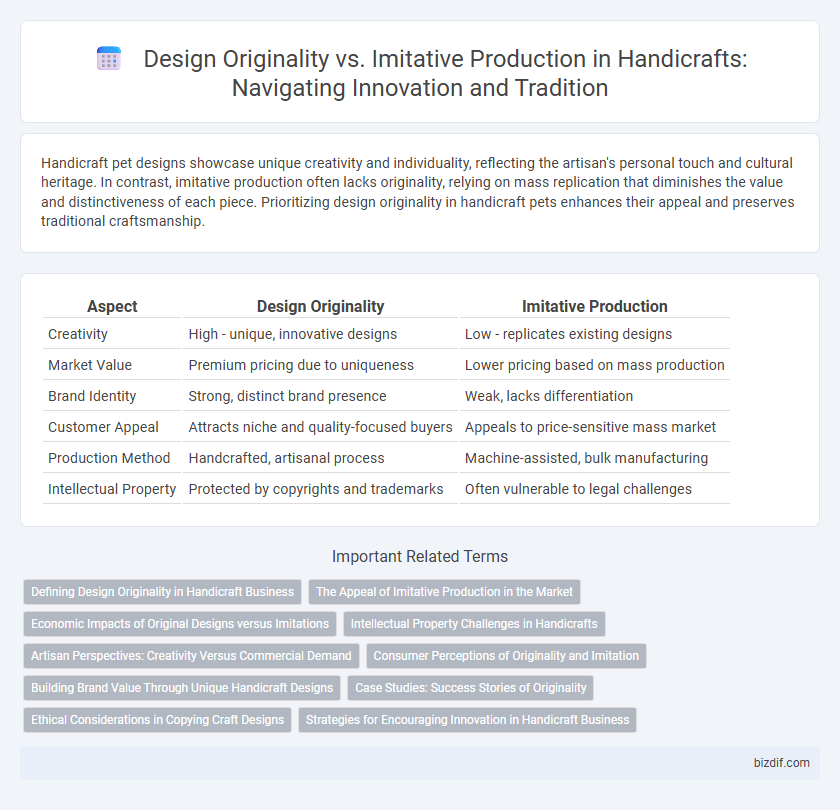 Design Originality vs. Imitative Production in Handicrafts: Navigating Innovation and Tradition