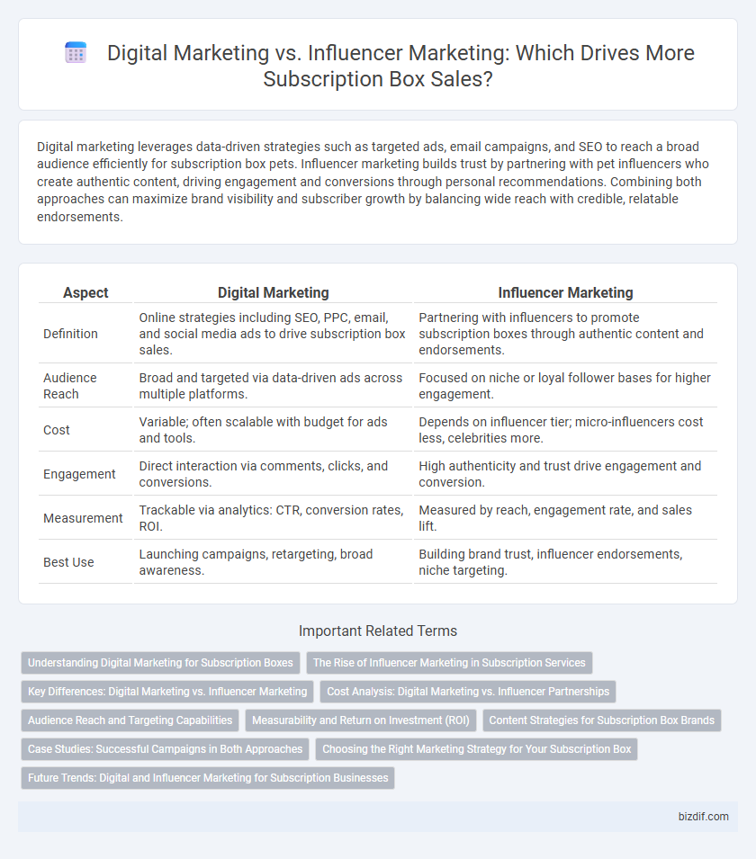 Digital Marketing vs. Influencer Marketing: Which Drives More Subscription Box Sales?