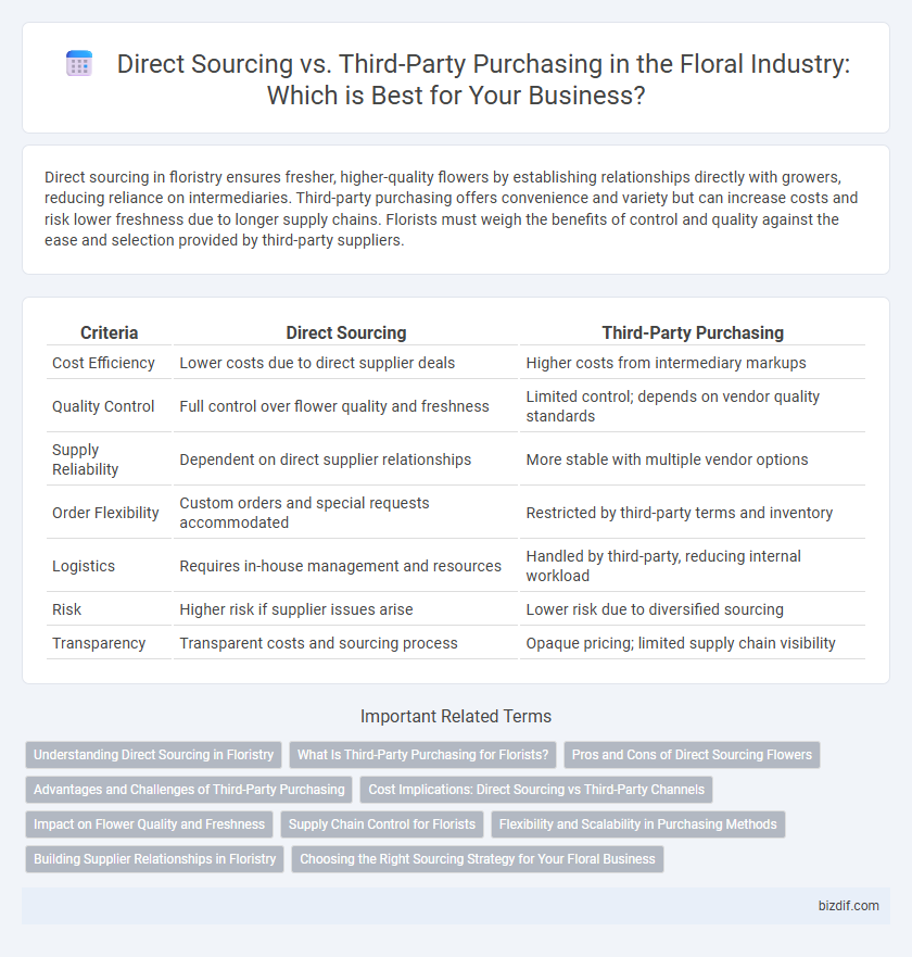 Direct Sourcing vs. Third-Party Purchasing in the Floral Industry: Which is Best for Your Business?