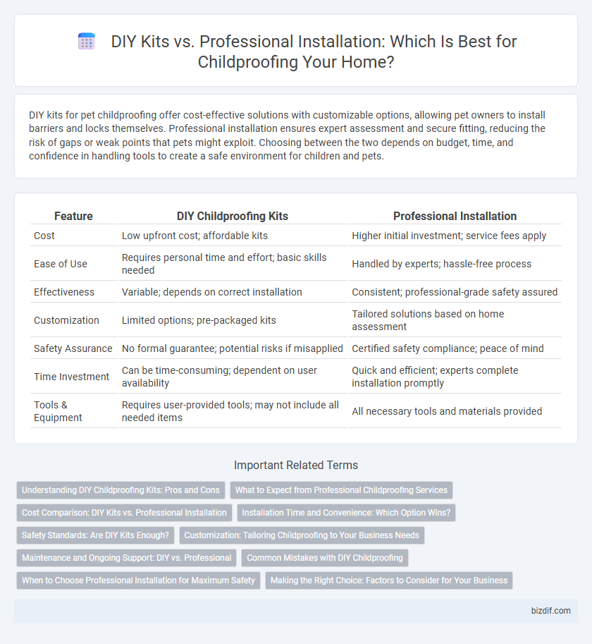 DIY Kits vs. Professional Installation: Which Is Best for Childproofing Your Home?