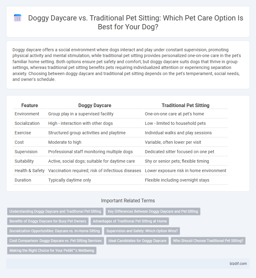 Doggy Daycare vs. Traditional Pet Sitting: Which Pet Care Option Is Best for Your Dog?