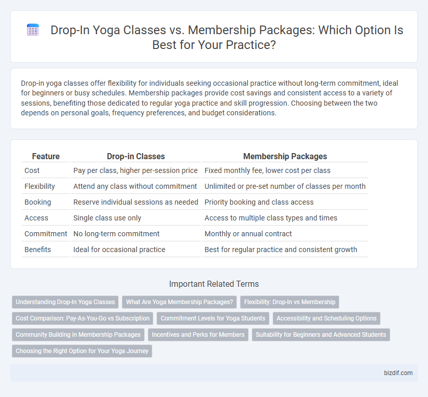Drop-In Yoga Classes vs. Membership Packages: Which Option Is Best for Your Practice?