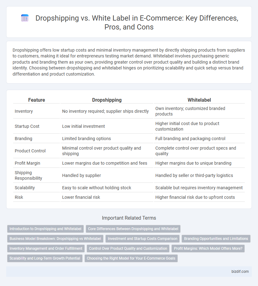 Dropshipping vs. White Label in E-Commerce: Key Differences, Pros, and Cons