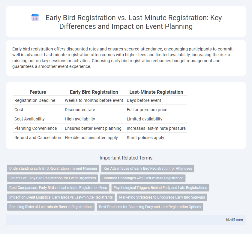Early Bird Registration vs. Last-Minute Registration: Key Differences and Impact on Event Planning