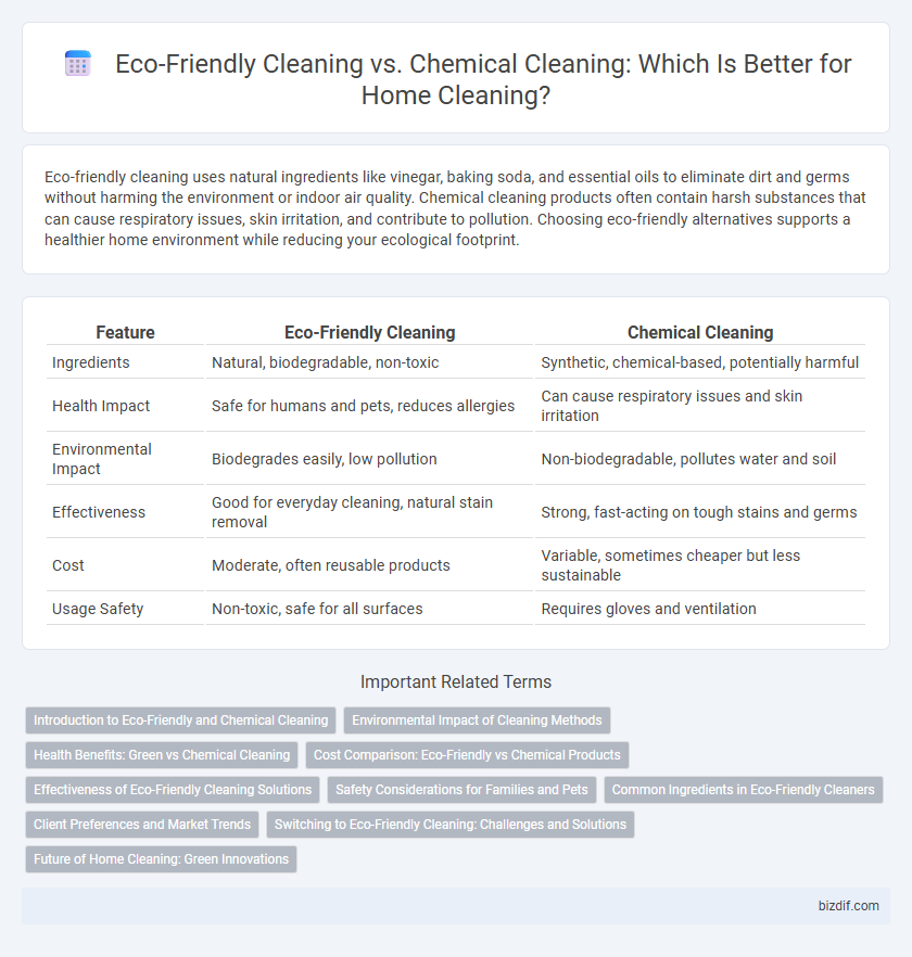 Eco-Friendly Cleaning vs. Chemical Cleaning: Which Is Better for Home Cleaning?