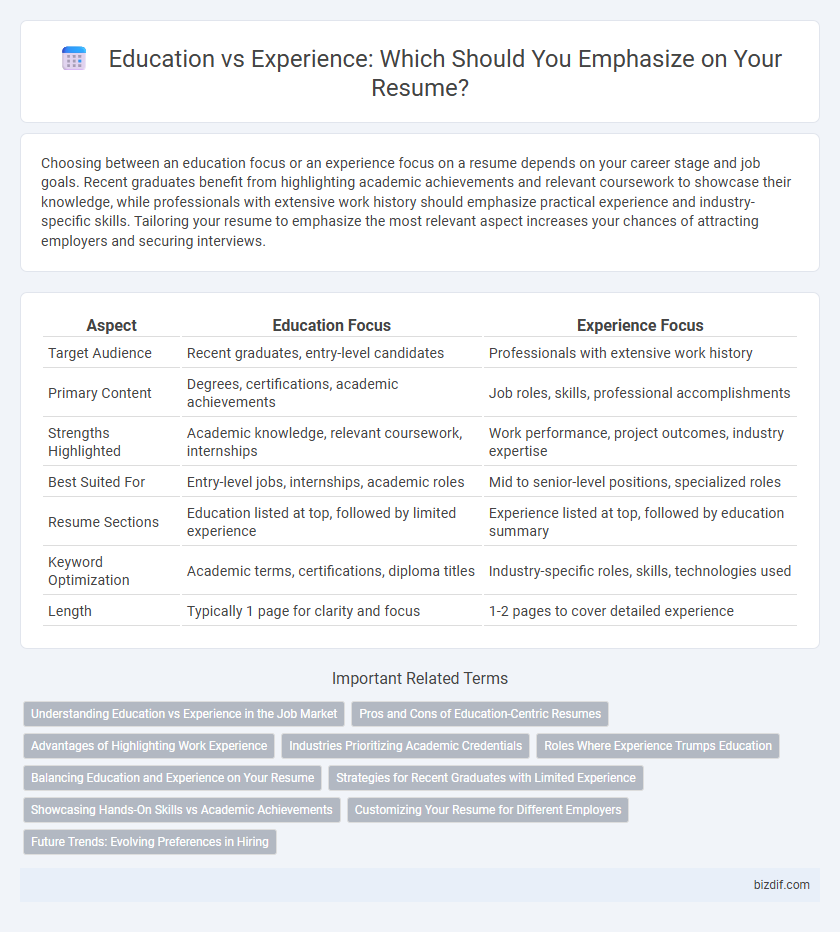 Education vs Experience: Which Should You Emphasize on Your Resume?