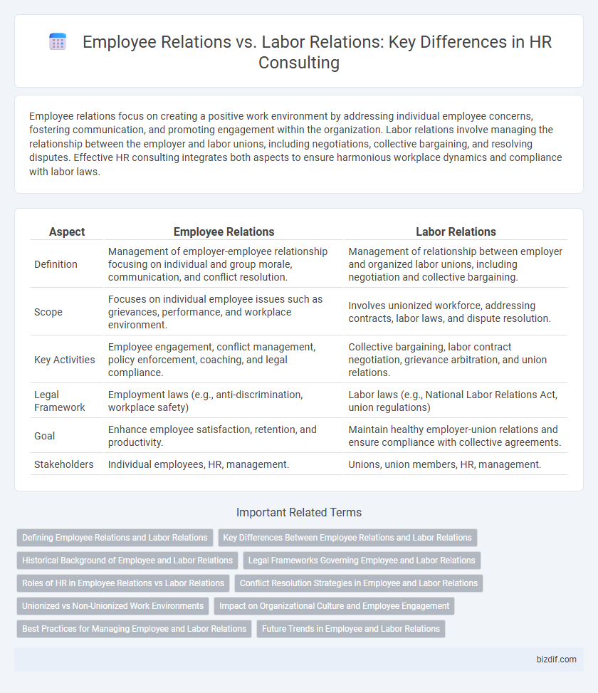 Employee Relations vs. Labor Relations: Key Differences in HR Consulting