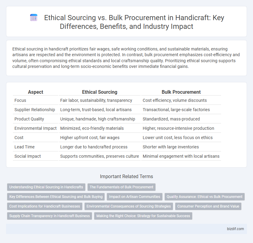 Ethical Sourcing vs. Bulk Procurement in Handicraft: Key Differences, Benefits, and Industry Impact