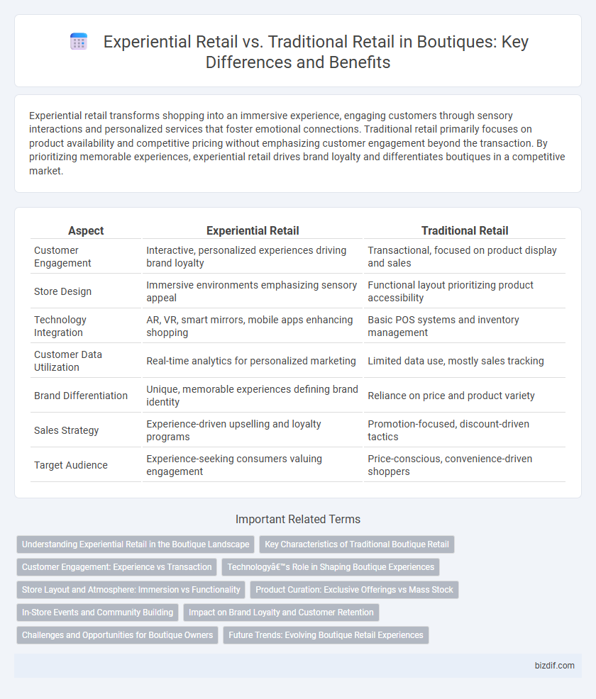 Experiential Retail vs. Traditional Retail in Boutiques: Key Differences and Benefits