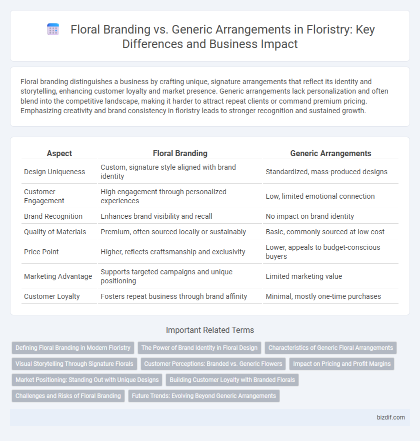 Floral Branding vs. Generic Arrangements in Floristry: Key Differences and Business Impact