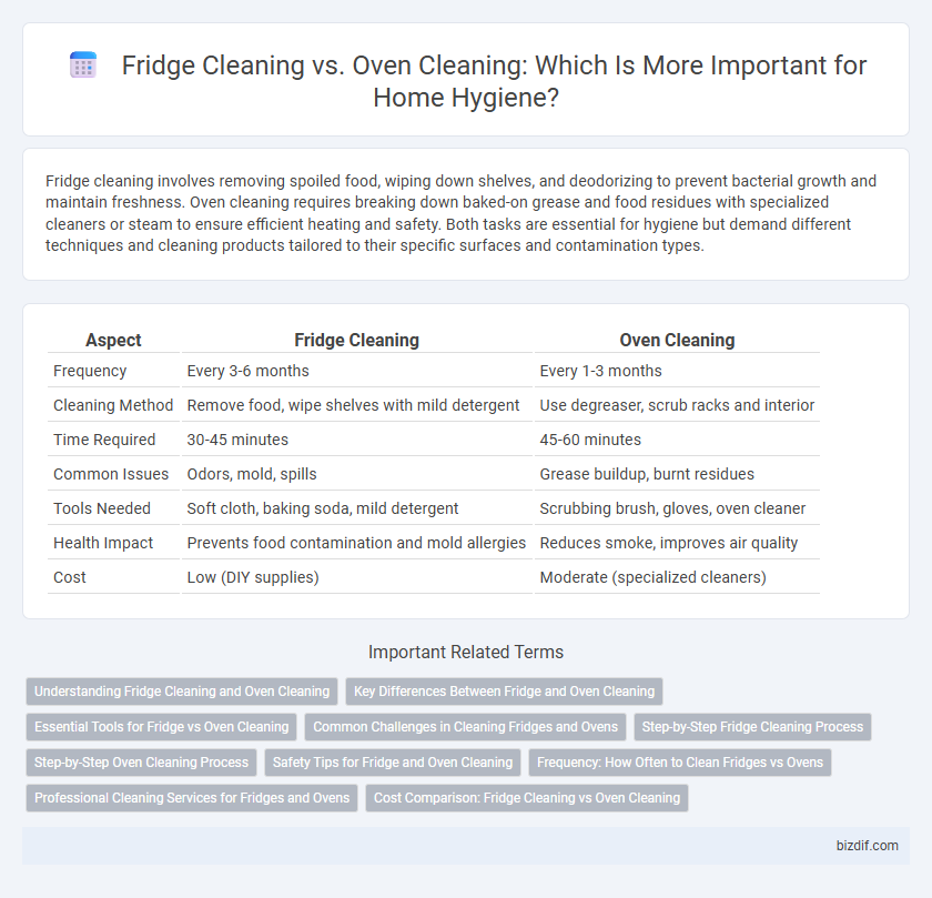 Fridge Cleaning vs. Oven Cleaning: Which Is More Important for Home Hygiene?