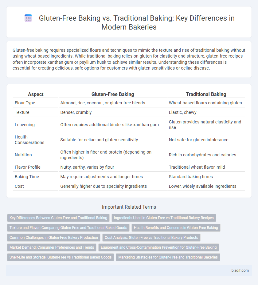 Gluten-Free Baking vs. Traditional Baking: Key Differences in Modern Bakeries