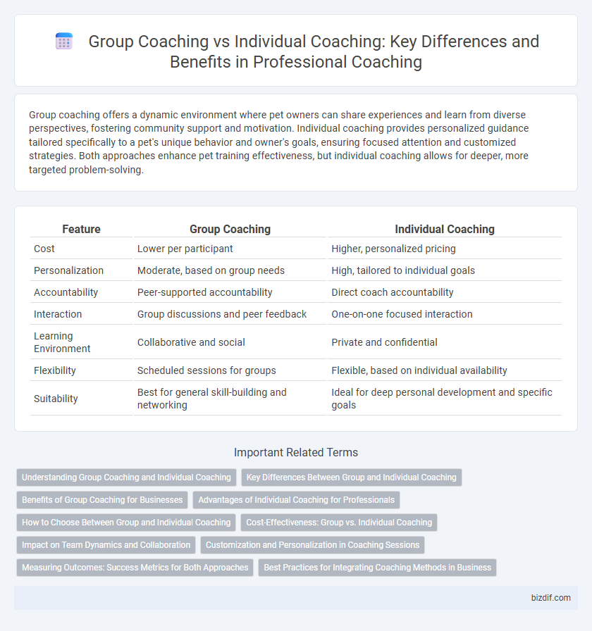 Group Coaching vs Individual Coaching: Key Differences and Benefits in Professional Coaching