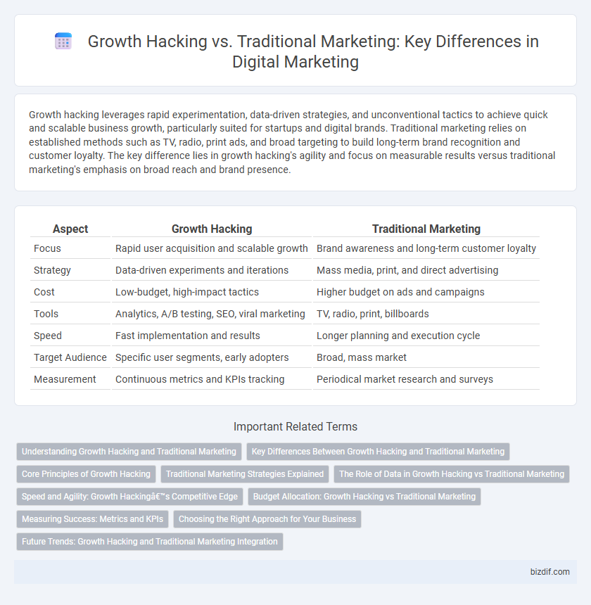 Growth Hacking vs. Traditional Marketing: Key Differences in Digital Marketing