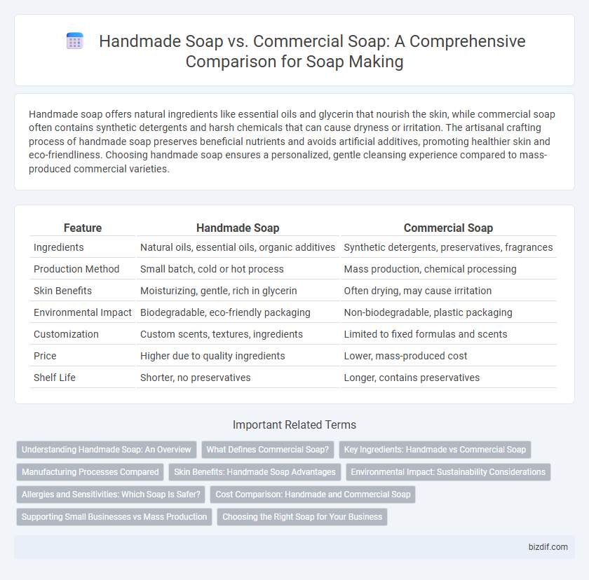 Handmade Soap vs. Commercial Soap: A Comprehensive Comparison for Soap Making