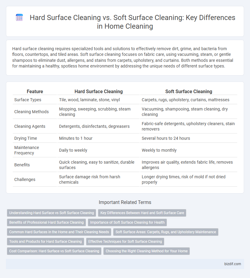 Hard Surface Cleaning vs. Soft Surface Cleaning: Key Differences in Home Cleaning