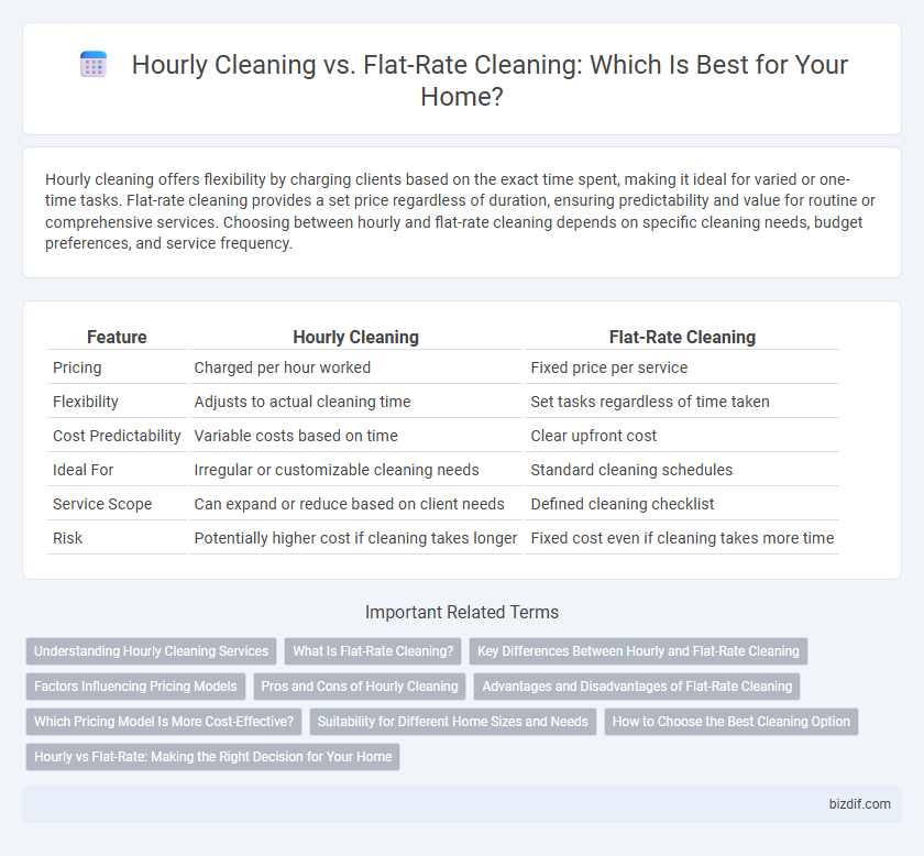 Hourly Cleaning vs. Flat-Rate Cleaning: Which Is Best for Your Home?