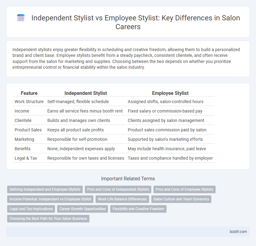 Independent Stylist vs Employee Stylist: Key Differences in Salon Careers