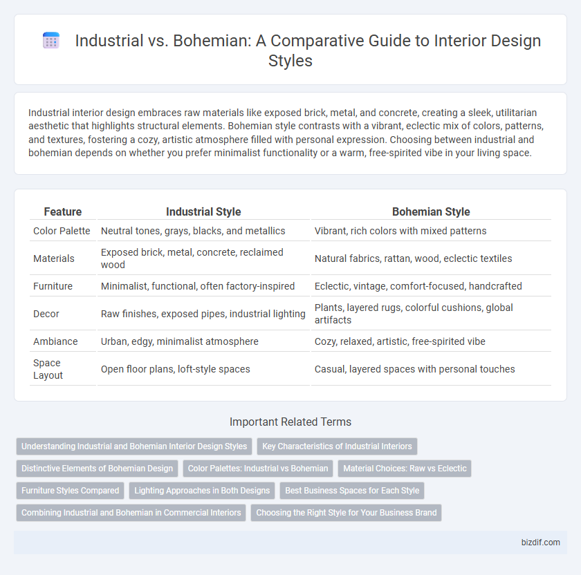 Industrial vs. Bohemian: A Comparative Guide to Interior Design Styles