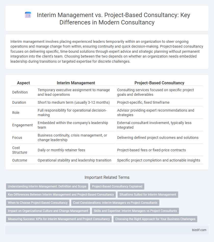 Interim Management vs. Project-Based Consultancy: Key Differences in Modern Consultancy