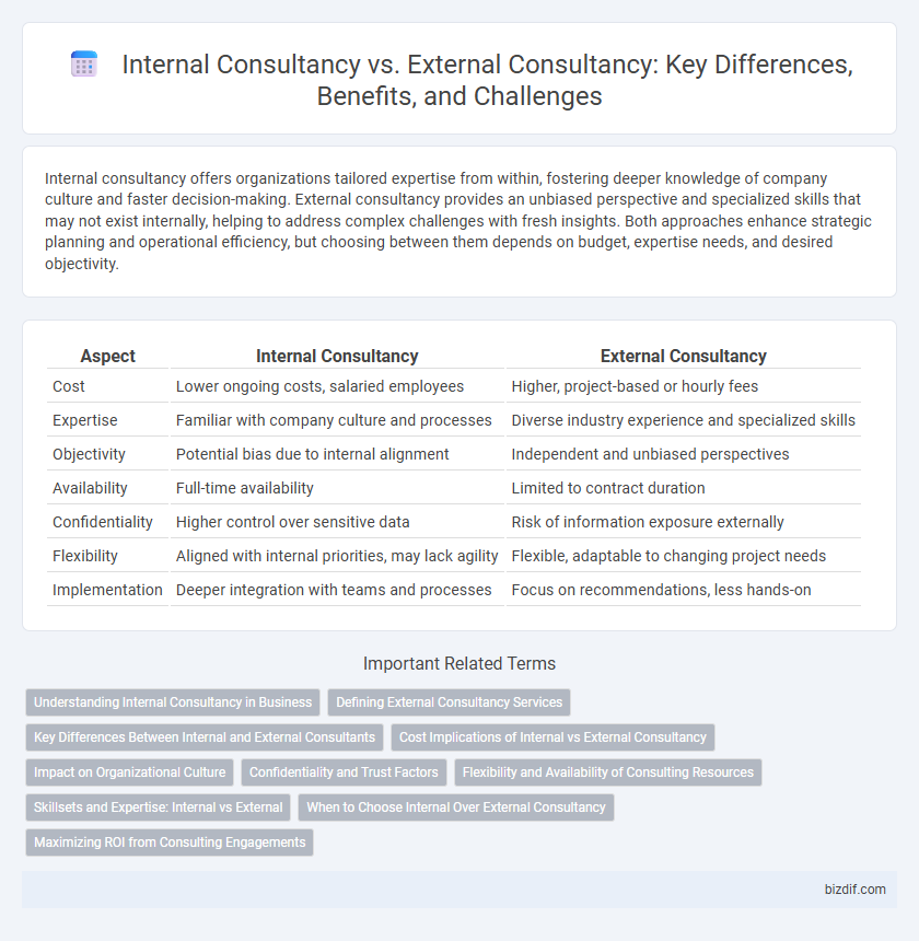 Internal Consultancy vs. External Consultancy: Key Differences, Benefits, and Challenges