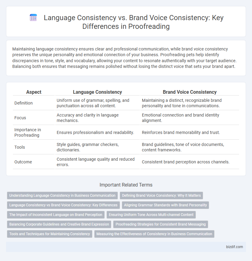 Language Consistency vs. Brand Voice Consistency: Key Differences in Proofreading