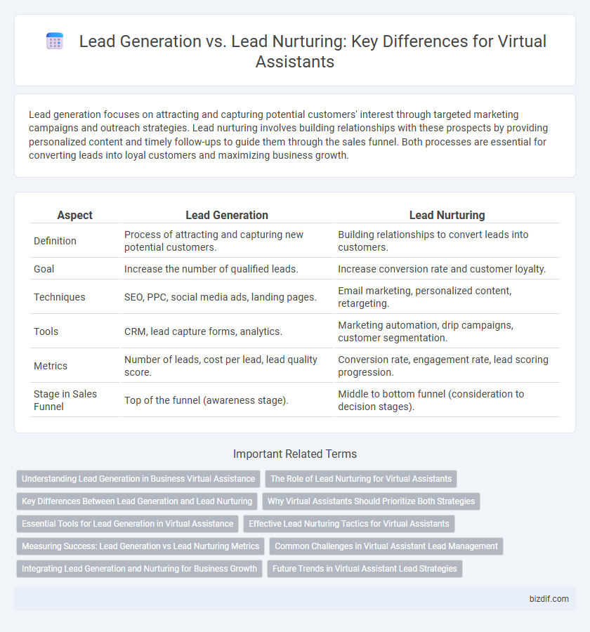 Lead Generation vs. Lead Nurturing: Key Differences for Virtual Assistants