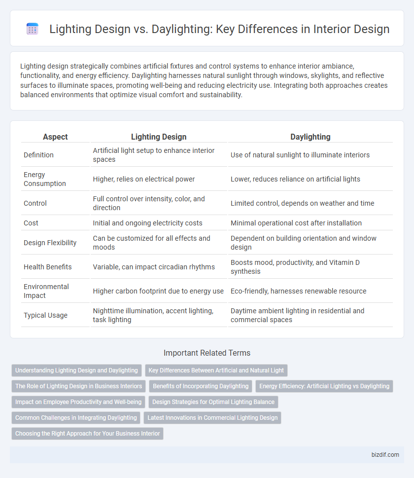 Lighting Design vs. Daylighting: Key Differences in Interior Design