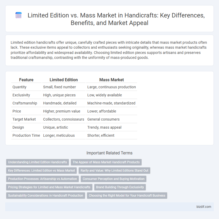 Limited Edition vs. Mass Market in Handicrafts: Key Differences, Benefits, and Market Appeal