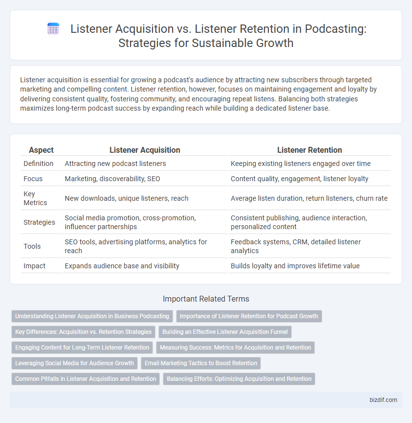 Listener Acquisition vs. Listener Retention in Podcasting: Strategies for Sustainable Growth