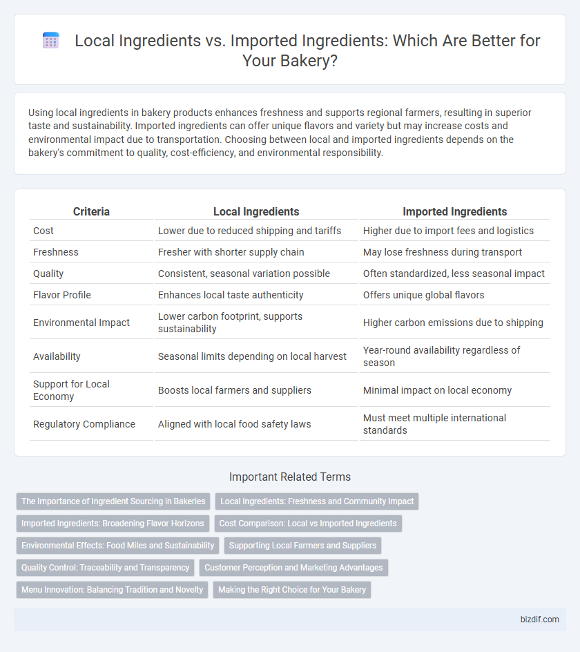 Local Ingredients vs. Imported Ingredients: Which Are Better for Your Bakery?