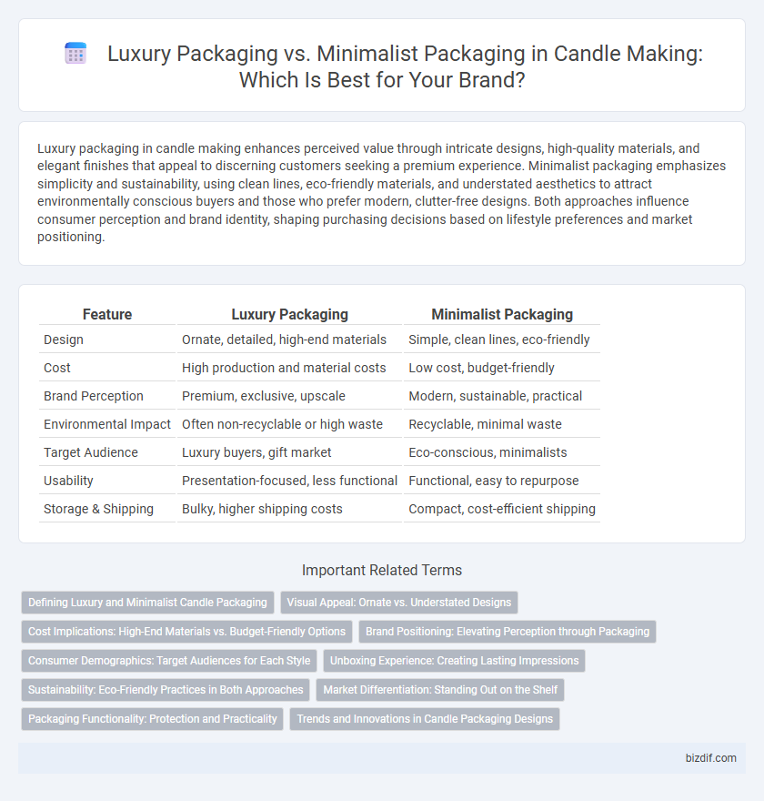 Luxury Packaging vs. Minimalist Packaging in Candle Making: Which Is Best for Your Brand?