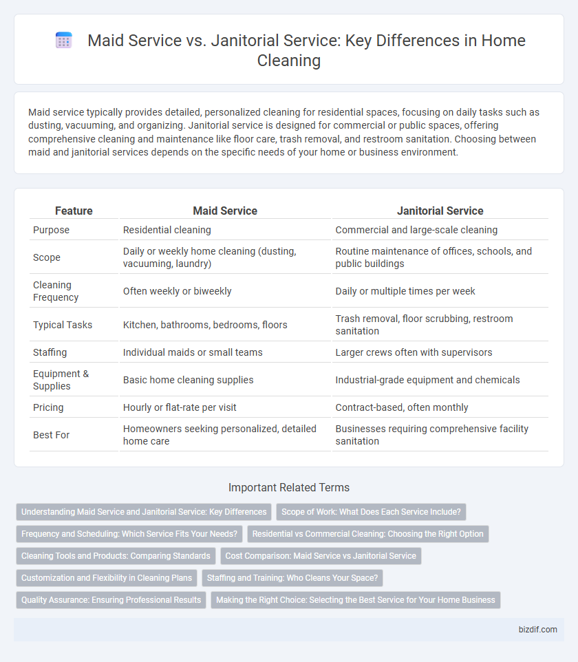 Maid Service vs. Janitorial Service: Key Differences in Home Cleaning
