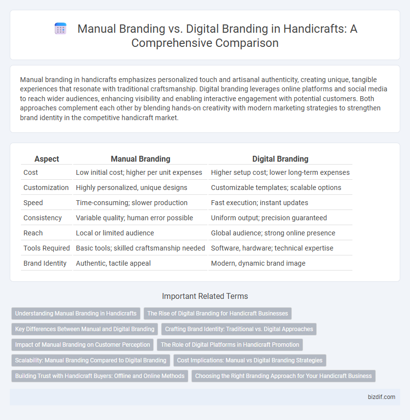Manual Branding vs. Digital Branding in Handicrafts: A Comprehensive Comparison